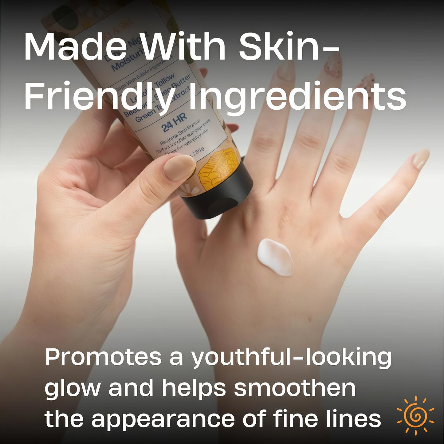 Sky and Sol Everything Cream | 100% Grass Fed Beef Tallow Moisturizer for Face and Body | Day & Night Skincare | Safe Natural Ingredients | After-Sun Care | All Skin Types | 3 oz